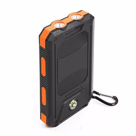 new arrival 2024 products emergency battery 10000mAh large capacity portable outdoor waterproof compass solar charging banks
