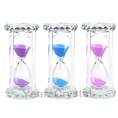 new arrivals valentines gift glass sand time crystal hourglass for decor