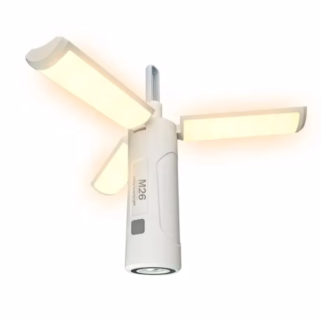 New Folding Atmosphere Light Mobile Power Flashlight Waterproof Fast Charging Outdoor Camping Light