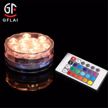 New Products Waterproof Light Vases Swimming Pool Decorative Fountain Remote Controlled LED Submersible Lights