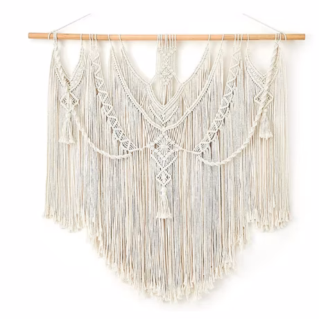 Nordic Macrame Wall Hanging Large Size Heavy Handmade Tapestry for Gallery