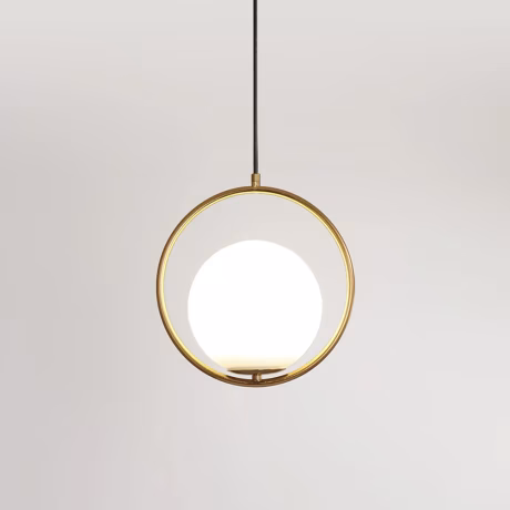 Nordic White Glass Ball Pendant Lights Dining Room Bar Indoor Home Fixtures House Decoration Lighting Hanging lamp Pendant Lamp