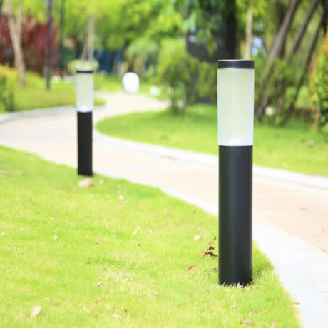 Park Path Bollard Lights Garden Landscape Lighting Square Bollard Lamp Decor Yard Road Pillar Light Square Lantern