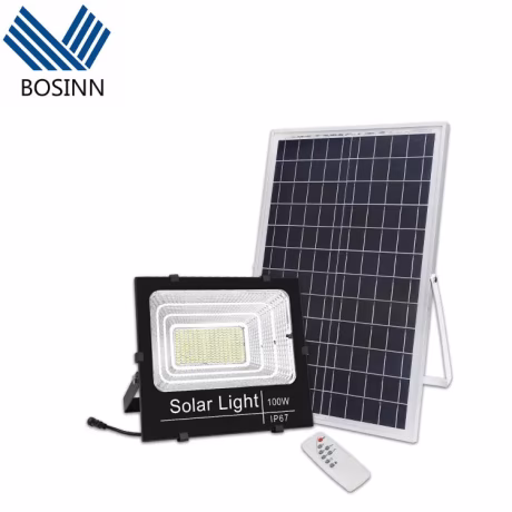 Solar Flood Lights IP65 Emergency Lamp Remote Control Courtyard Garden Tree Spotlight Street Solar Projector Lamps