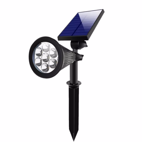 Solar Lawn Lights Inserted Pathway Ground 7LED RGB Color Change Landscape Lighting Garden Fence Spot Lamp