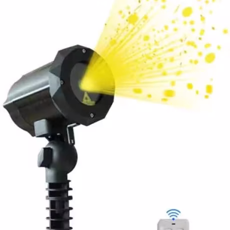 Strong power 3d yellow Firefly Laser Projection Light outdoor for decorations Park landscape trees lawn