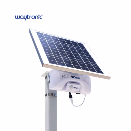 Voice Warning Prompt Garden Anti Intruder Systems Waterproof Solar Infrared Motion Sensor Alarm