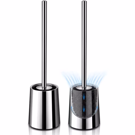 Wholesale Cleaning Gadgets Toilet Scrub Brushes Toilet Cleaner Bathroom Accessories Toilet Brush Holder Plastic Stainless Steel
