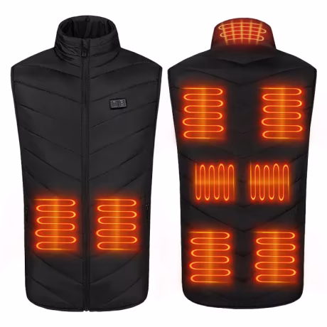 Winter Unisex Men Usb Rechargeable 9 Zone Heating Warming Thermal Heated Vest