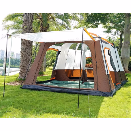 Woqi tents camping outdoor winters water proof 2 room 1 Living Room Big Family Camping Tent for 6-12 Person
