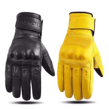 Yellow Retro Motorcycle Winter Gloves Windproof Cycling Skiing Warm Heating Gloves for Men Women Bicycle Moto Gloves Protective