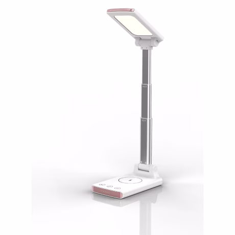 2 In 1 15W Adjustment Home Lamp Lighting Multifunction LED Desk Table Lamp Qi Fast Charging Wireless Charger With Folding Light