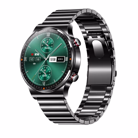 2021 fashion round sport android amoled smartwatch long life battery hand health care heart rate body temperature smart watch