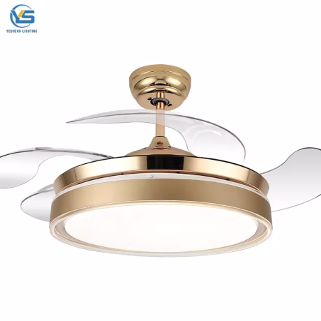 2022 Modern remote control 42inch bladeless 110v/220v ceiling fans with lights lamp led designer luz con ventilador oculto techo