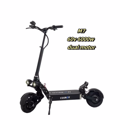 2024 Eshiner new design 60v 6000w dual motor powerful electric scooter long range easy folding electric scooter