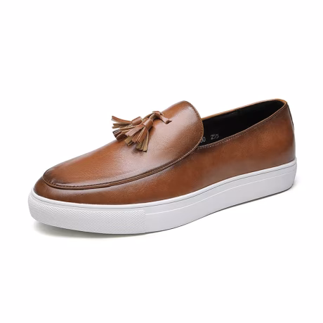 2024 Hot Selling Casual Dress Business Shoes Men's Genuine Leather Shoes Flat Office European Oxfords Shoes Walking Style