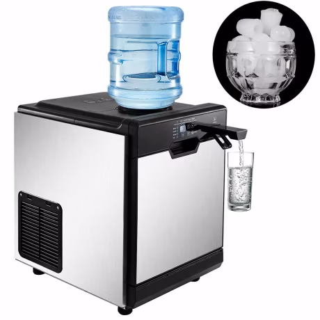 35kg/24h 2 IN 1 commercial ice maker machine with water dispenser ice makers