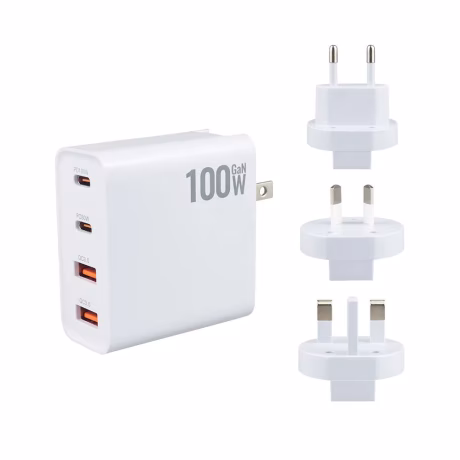 48w 65w 100w Folding Head Multi Port USB-C Travel Adapter USB C Charger Fast Charging PD Wall Charger