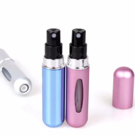 5ml Aluminium Portable Mini Travel Refillable Self-pump Type Perfume Atomizer Spray Unique Perfume Bottle