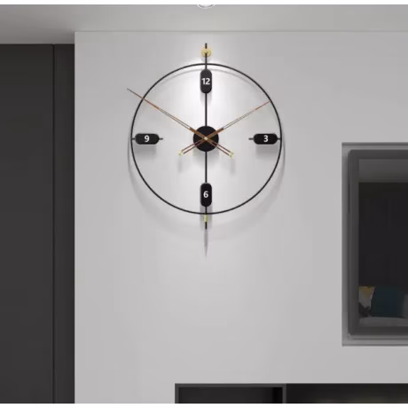 74*60cm Hot Sale Antique Metal Iron Simple Craft The Living Room Decorative Wall Clock Silent Home Decor Wall Clock