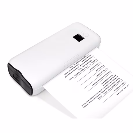 A4 Printer with USB&amp;BT small a4 size office Printer Built in 2600mah Battery Portable Document Thermal Printer
