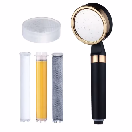 ABS Material Dry &amp; Itchy Skin Filtered Softens Hard Water Shower Head with Filters Chlorine &amp; Fluoride