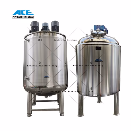 Ace Stainless Steel Electric Steam Heating And Mixing Tank With Agitator And Wall Scraper
