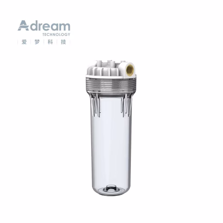 ADREAM TECH 10inch Type C filter cartridge housing Transparent White Blue Filter Housing for RO Reverse Osmosis