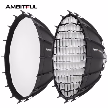 AMBITFUL BD80 80cm parabolic Bowens Mount beauty dish Quick Folding softbox for Studio Photography Outdoor shooting