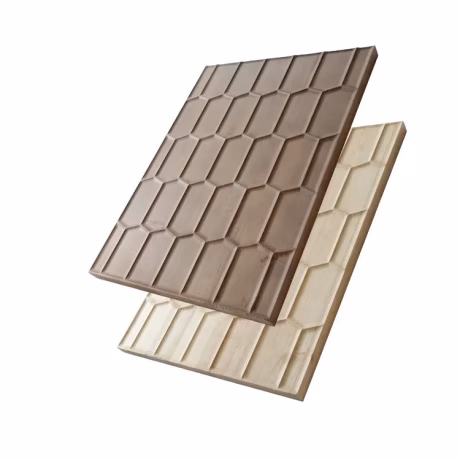 Antique 3D Decorative Veneer White Oak Timber Cladding Grill Wall Panels Solid Wood Planks for Exterior Siding