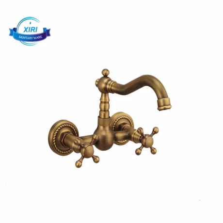 Antique Basin Faucet European Style Bathtub Hot And Cold Water Rotatable Bathroom In-Wall Mixing Faucet XR0128
