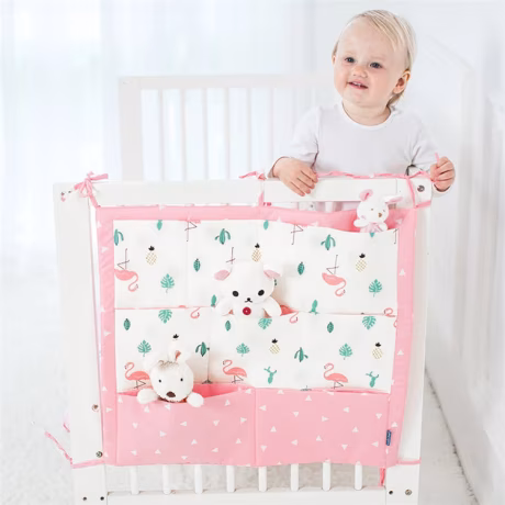 Baby Bed Hanging Storage Bag Newborn Crib Organizer Bags Hanging Baby Bag