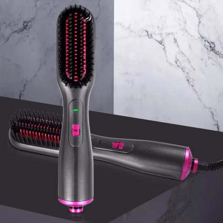 Beauty care hair and beard straightening comb cheapest hair dryer and straightener comb electric hair comb