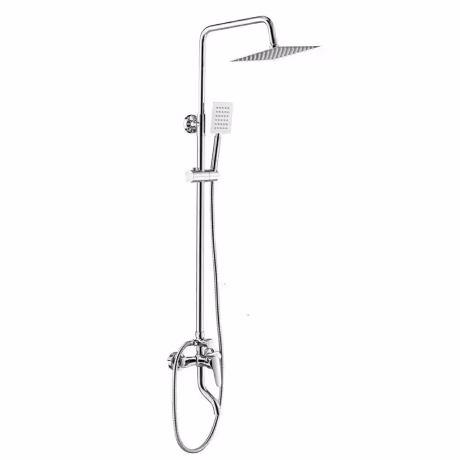 Bulk products from china bathroom sanitary ware exposed wall mounted faucet rain shower complete set