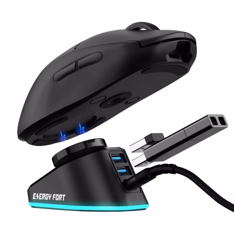Charger Dock for Logitech Mouse G PRO X SUPERLIGHT 2 G502 X Plus G703 G903 G PRO Wireless USB Hub Gaming Mice Charging Station