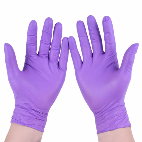 Cheap Purple Beauty Skin Friendly Nitrile Gloves Disposable Wholesale Salon For Lady Strong Nitrile Gloves Powder Free