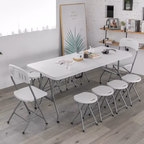 compact folding table fold up office table and chair computer laptop balcony banquet folding table for study