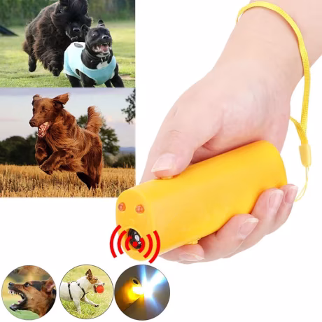 Dropshipping Pet Dog Repeller 3 in 1 Pet Dog Training Ultrasonic Equipment Anti Barking Stop Barking Living With LED Flashlight
