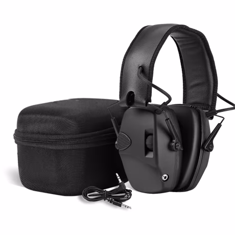 EM026 CE Approval OEM/ODM Protective Ear Defender High Density Active Ear Noise Cancelling Electronic Range Hearing earmuff