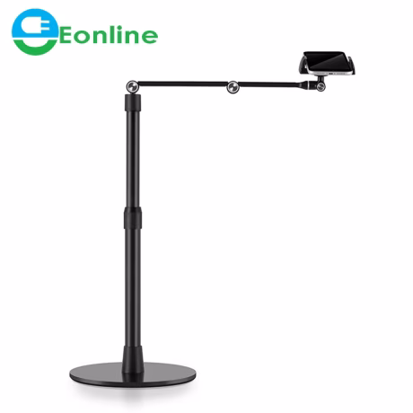 Eonline Top View Aluminum 4.5-12.9 inch Tablet PC and Mobile Phone Desktop Stand Cellphone and Tablets Overhead Stand