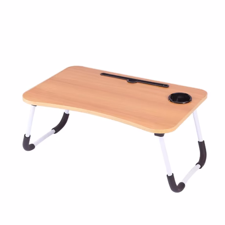 Ergonomic Foldable Portable Mdf Wood Home Office Bed Computer Laptop Lap Tray Desk Table