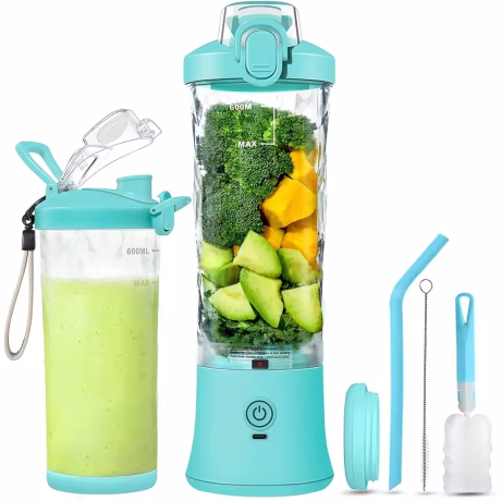 Factory design 600ml IP67 Travel Electric Smoothie Juice Maker Machine Automatic Juicer and mixer grinder portable blender