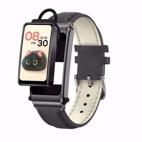 Factory Direct Sale K80 1.57 inch Leather Band IP67 Waterproof Earphone Detachable Smart Watch