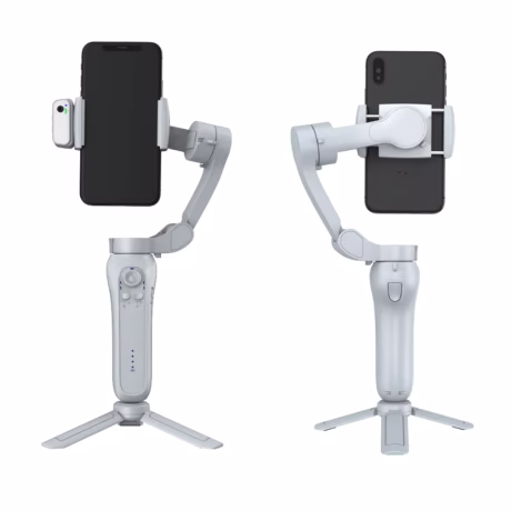foldable handheld 3 Axis gimbal stabilizer for mobile phone action camera with auto face tracking fast charging