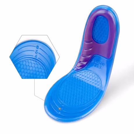 Foot Care Medical Silicone Gel Insole Plantar Fasciitis Heel Spur Massage Insoles For Men Women