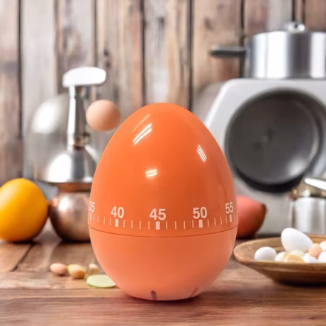 Funny 1-Hour Pink Mechanical Boil Egg Countdown Timer Plastic Kids Timer for Kitchen Study Homework Sport Exercise