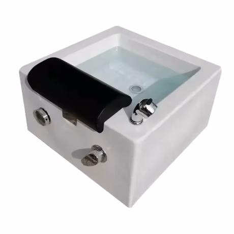 Glass fiber SPA square sink pedicure basin fiberglass pedicure bowl massage footbath foot tub
