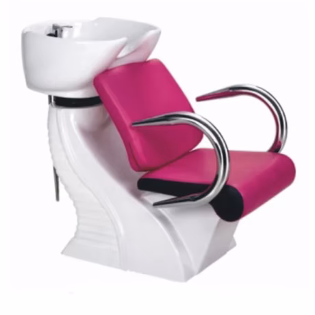 Hair washing folding white diamond salon shampoo chair