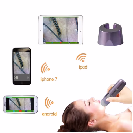 Hd 720p Health Beauty Care Hair face Scalp Microscope Camera Wifi Wireless Skin Detector,Skin Inspection Microscope