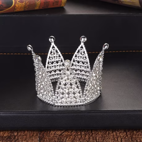 head crown for baby girl wedding table alloy full diamond children handmade crown for girls happy birthday